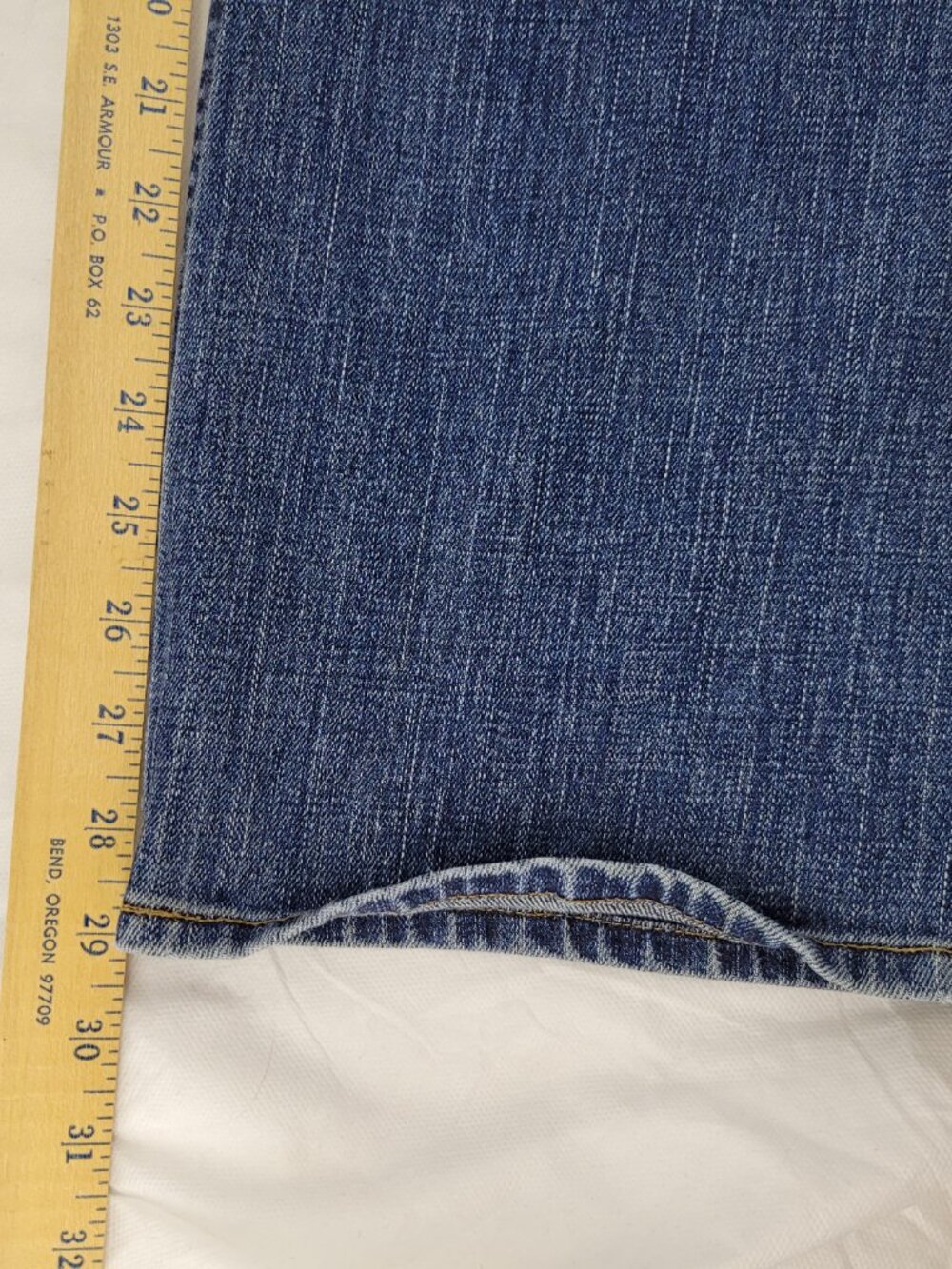 GAP Low Rise Capri Stretch Jeans Women's 16 Blue Cuffed Crop Pockets Vintage Y2K - Picture 7 of 12
